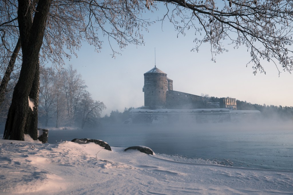 Winter Sunrise at Old Castle, Olavinlinna