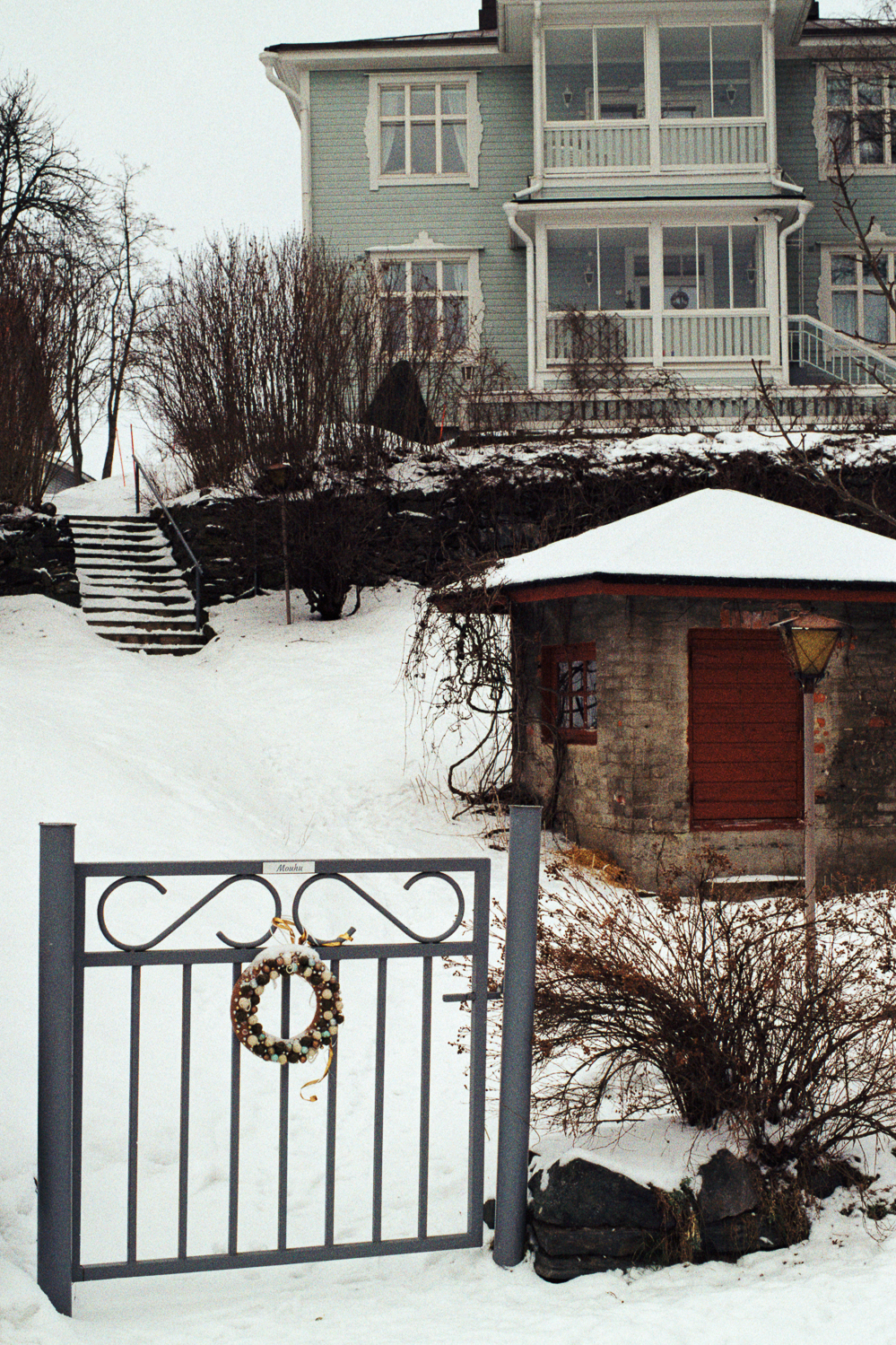 Winter Streets of the City of Savonlinna