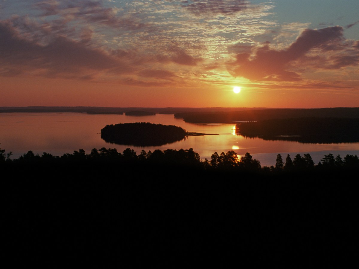 Morning at the Trail of the Aurinkovuori&nbsp;Hill